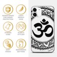 thumbnail image 4 of Case Yard iPhone-12-Mini Case Clear Soft & Flexible TPU Ultra Low Profile Slim Fit Thin Shockproof Transparent Bumper Protective Cover Drop Protective Cell Phone Cases (Ohm Mandala), 4 of 8