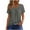 Dark Gray, variant on Admvng Tops for Women Trendy Fashion Summer Casual Solid Round Neck Short Sleeves S-3XL