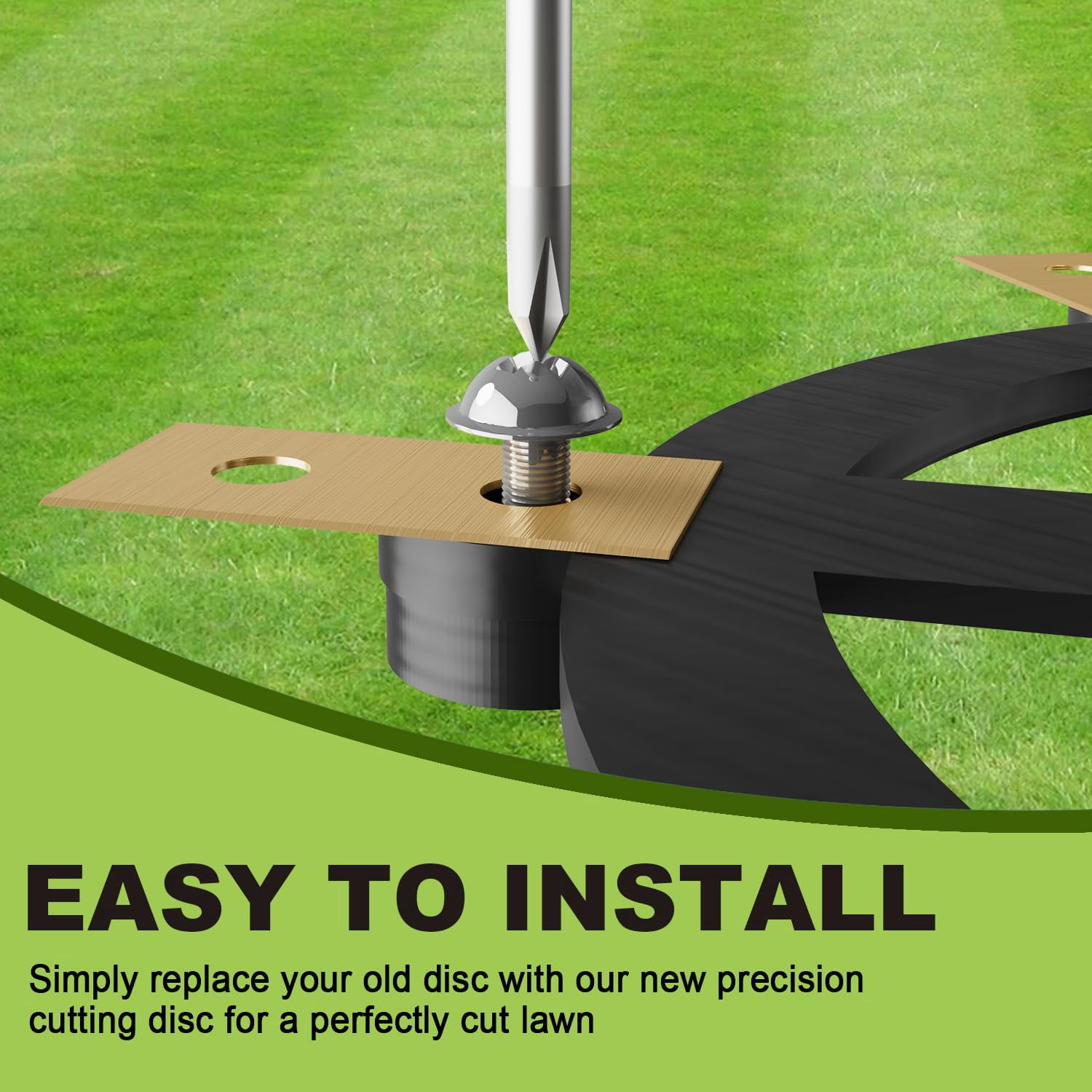 2Pcs Replacement Cutting Discs for Luba & for Luba 2 Mower (2024 & Older), Works with 4, 5, or 6 Blade Systems