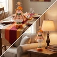 thumbnail image 6 of Set of 4 Thanksgiving Fabric Gnome and Scarecrow Dolls with Sunflower Hats and Weighted Standing Base, Festive Tabletop Decoration for Mantel, Shelf, and Holiday Party., 6 of 8