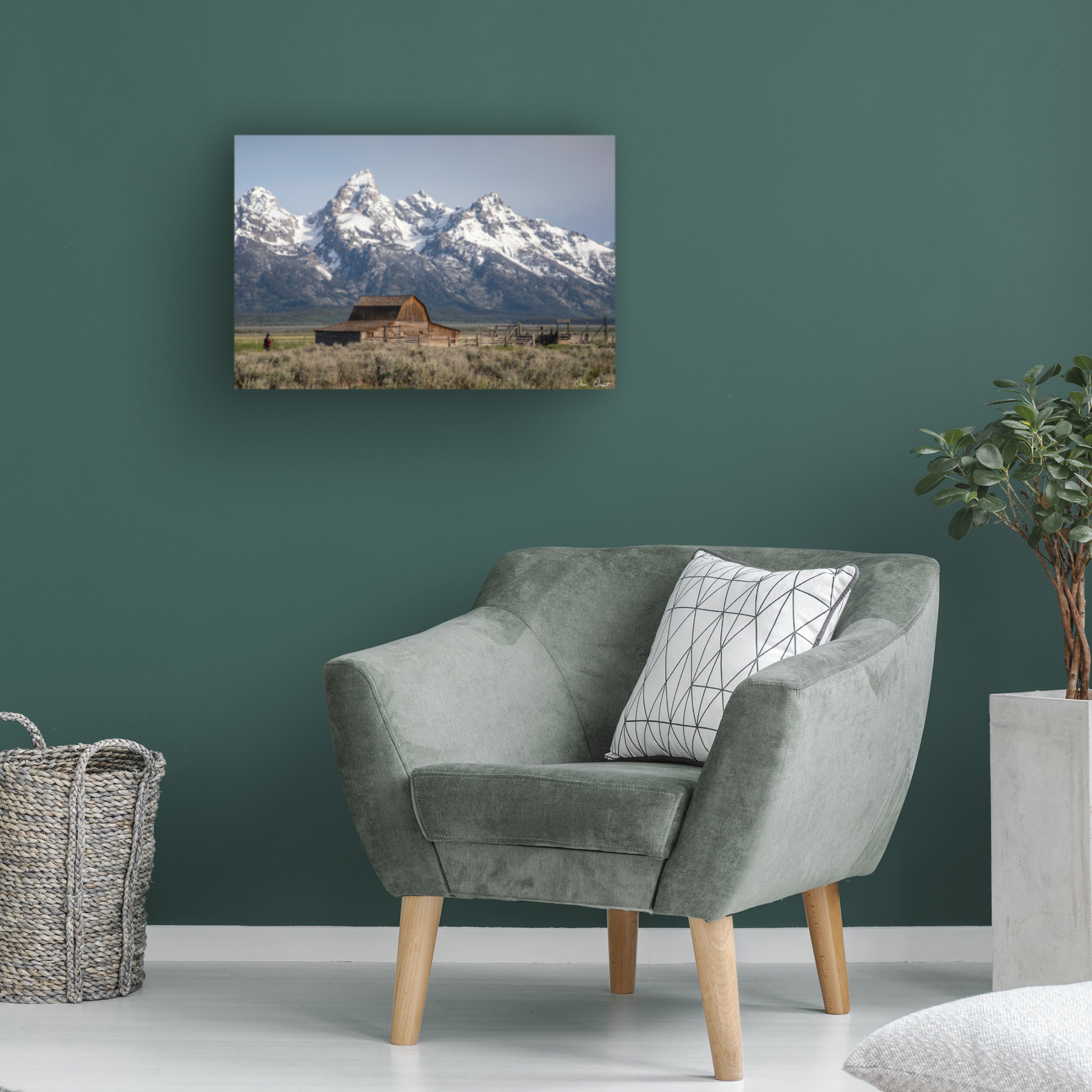 Trademark Fine Art David Drost Mountains of Wyoming III Canvas Wall Art