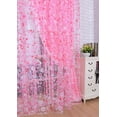 thumbnail image 6 of Curtains for Living Room Cotton polyester blend, Curtain 1Pc Yarn Curtain (200Cm X 100Cm) (Pink-One Size), 6 of 8