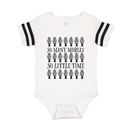 

Inktastic So Many Morels So Little Time- mushroom hunting Gift Baby Boy or Baby Girl Bodysuit