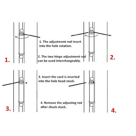A Pair Stainless Steel 4 Double Action Door Hinge Spring