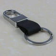 thumbnail image 5 of Naierhg Men Fashion Concise Faux Leather Strap Alloy Keyring Keychain Key Chain Gift, 5 of 7