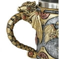 thumbnail image 4 of 400ml Steampunk Gearwork Mechanical Dragon Mug Medieval Renaissance Dragons Beer Stein Tankard Stainless Coffee Cup Mug for Dragon Collector Lovers（14OZ）, 4 of 9