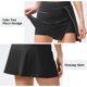 thumbnail image 3 of Sport Women Corta Corta Faleta de Tenis Atlética Running Gym Falda Deportiva Con Bolsillos, 3 of 6