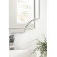 thumbnail image 7 of Kate and Laurel Minuette Traditional Square Mirror, 24 x 24, Silver, Decorative Farmhouse Mirror with Elegant Scalloped Interlocking Geometry With Slim Profile, 7 of 7
