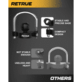 thumbnail image 2 of RETRUE Universal Coupler Lock Trailer Locks Ball Hitch Trailer Hitch Lock Adjustable Security Heavy-Duty Steel fits 1-7/8 Inch, 2 Inch, 2-5/16 Inch Couplers Black Lightweight (Pack of 2), 2 of 5