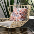 thumbnail image 2 of Amrita Sen Flying Floral Paisley Throw Pillow in Red Blue 18x18, 2 of 5