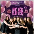 thumbnail image 3 of Decoraciones De Cumpleaños Número 58 Para Niñas, Cartel De Feliz Cumpleaños Imisi, Decoraciones Rosas Para Una Fiesta De Cumpleaños, Telón De Fondo Para Mujeres, 3 of 5
