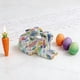 thumbnail image 1 of Adornos de Pascua, regalos de Pascua, figura de conejo de Pascua con diseños florales de acuarela, decoración de resina, 19,5 cm de largo x 12 cm de alto, bonita decoración primaveral para el hogar o, 1 of 6