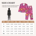 thumbnail image 5 of Uemuo Peace Love and Dove Flower Power Pattern Womens Pajama Sets,PJ Set for Women,Pajamas for Women Logo,Long Sleeve Pajama Set for Women,Soft Long Sleeve Top With Pants-Small, 5 of 9