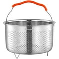 thumbnail image 1 of Steamer Basket for Instant Pot 18/8 Stainless Steel Strainer Basket Pressure Cooker Accessories (3L), 1 of 8