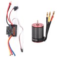 thumbnail image 1 of 3600/4500/5200KV 3650 Motor sin escobillas con 60A ESC para 1/8 1/10 Scx10 Hpi RC Car JShteea libre de BPA, 1 of 9