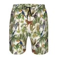 thumbnail image 3 of Logiee Jungle Animals Print Mens Swim Trunks Quick Dry Board Shorts,Breathable Hawaii Beach Shorts Swimwear Bathing Suits-XX-Large, 3 of 6