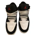 thumbnail image 1 of Ni - ke Ni - ke Air Jordan 1 Low SE 'White Black Matte Silver' Men's Size 13 HF3148-106, 1 of 5