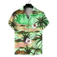 thumbnail image 5 of Camisas de playa con puesta de sol de verano 2024, camisas de moda hawaianas con flores para hombre y mujer, camisa de manga corta con solapa estampada en 3D, ropa de calle, 5 of 5