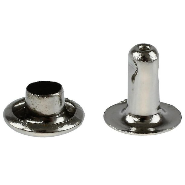 200 Sets 6mm Round Iron Rivets Rapidest Studs For Riveting silver