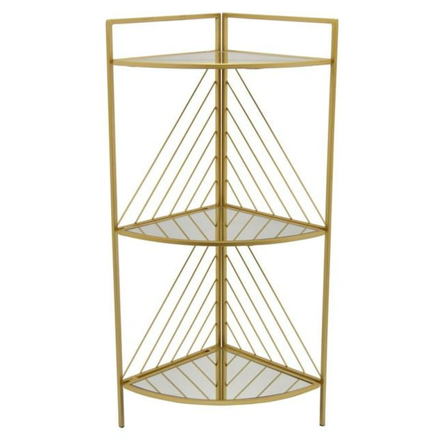 Plutus PBTH93062 Support de Plante Moderne en Métal à 3 Niveaux, Or
