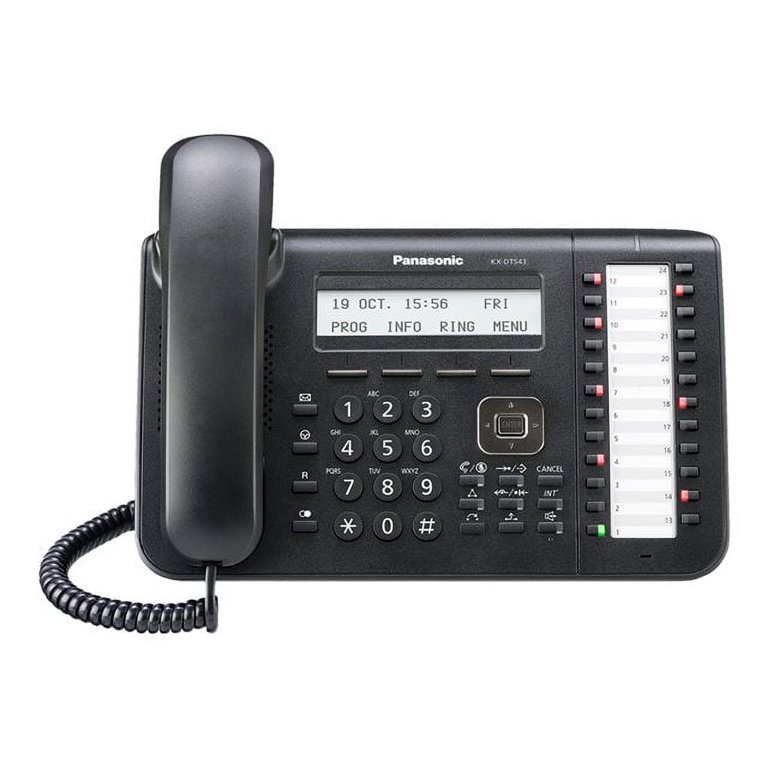 Panasonic KX-DT543 Black Standard Landline Phone with Backlit LCD