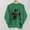 *Green, variant on ClodeEU Womens Saint Patrick's Day Print Sweatshirt ,Classic Long Sleeve Crewneck Pullover Yellow,Womens Plus XS
