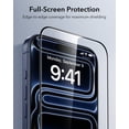 thumbnail image 5 of ESR iPhone 17 Pro Max Screen Protector, Military-Grade Shatterproof & 9H Hardness, Full Coverage Tempered Glass with Ultra Fit Alignment Frame, 3 Pack, 5 of 8
