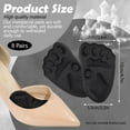 thumbnail image 2 of Anti-Slip Ball of Foot Cushions for Heels Inserts Stop Sliding, Self Adhesive Metatarsal Pads Women & Men, High Heel Comfort Foot Pads Forefoot Pain Relief Sole Soothe, 8 Pair Black, 2 of 7