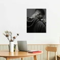 thumbnail image 2 of Nawypu Black Girl Wall Art Black and Brown African American Wall Art Fashion Modern Black Women Men Art Canvas Black Hair Prints For Bedroom Aesthetic Decor (Black 01, 16x20), 2 of 4