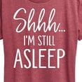 thumbnail image 3 of Instant Message - Shhh I'm Still Asleep - Women's Short Sleeve Graphic T-Shirt, 3 of 6