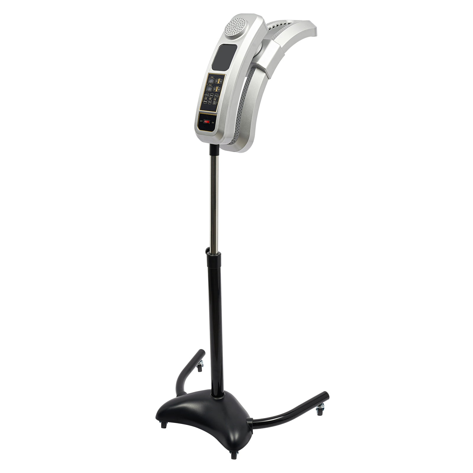 360° Rotating Vertical Hairdressing Heater, Salon Standing Hair Dryer, Adjustable Time & Temperature, Cold & Hot, Hair Processor Perm Styling Machine for Coloring, Cold perming, Hot Oil Treatment