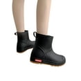 thumbnail image 3 of Frontwalk Womens Mens Rain Boots Outdoor Rubber Boot Waterproof Garden Shoes Work Casual Rainboot Unisex Non-Slip Black (Women) 7, 3 of 8