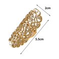 thumbnail image 6 of Joernso Knuckle Ring Vintage Exaggerate Hollow Out Geometric Rhinestone Decoration Electroplating Fashion Retro Carving Long Ring Jewelry Accessories, 6 of 8