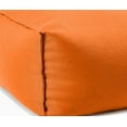 thumbnail image 3 of Gouchee Home Chamonix Outdoor/Indoor Orange Ottoman Pouf – Water-Repellent Bean Bag Footstool with Polystyrene Bead Filling for Patio, Porch, or Living Room, 3 of 5