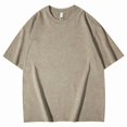 thumbnail image 3 of WIZUTIZ Men's Short Sleeve T-Shirt Solid Color Crew Neck Quick-Dry Sports Top Cotton Blend Breathable Lightweight for Running Gym Daily Casual Wear Mens Fashion, 3 of 4