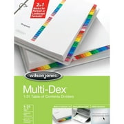 Angle View: Wilson Jones, WLJ90103, MultiDex Tab Index Dividers, 1 / Set