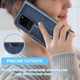thumbnail image 6 of Galaxy S20 Ultra Case, Samsung Galaxy S20 Ultra Wallet Case, Takfox Premium [RFID Blocking] Secure Cash ID Credit Card Slots Holder Carrying PU Vegan Leather Magnetic Flip Cover Cases [Blue], 6 of 7