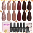 thumbnail image 1 of Set de esmaltes en gel Beetles College Style, 6 colores para otoño e invierno, 1 of 8