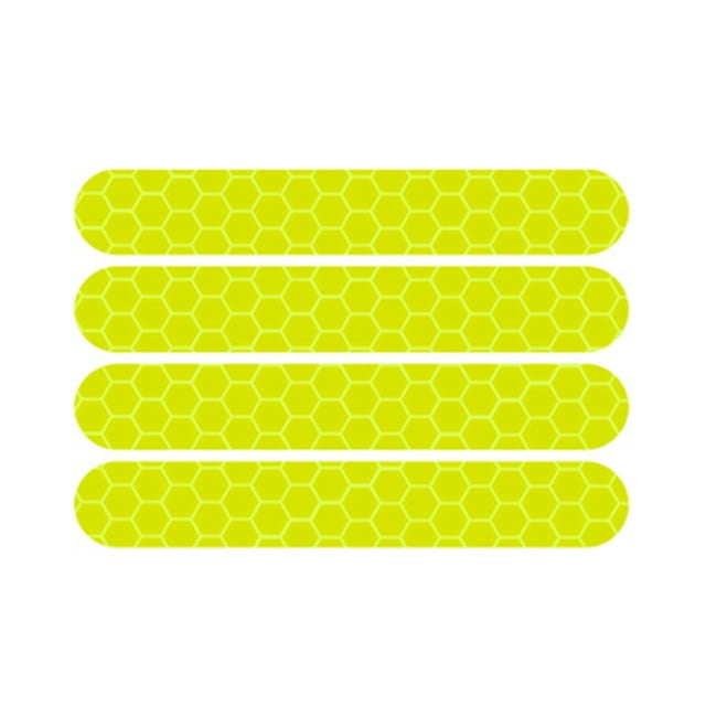 Pegatinas reflectantes para scooter 4x Electric Night Safety para Ninebot Yellow JShteea Accesorios para bicicletas