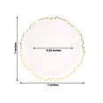 thumbnail image 3 of Balsa Circle 20 Clear Gold Round 7" Plastic  Dessert Plates Reef Design Disposable Tableware, 3 of 6