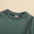 thumbnail image 4 of NOLDARES Toddler Boys Fall Outfits Long Sleeve Shirt Elastic Waist Pants 2Pcs Little Kids Clothes Set(T262-Dark Green), 4 of 6