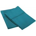 thumbnail image 1 of Coton Riche 800 Fil Solide Taie d'Oreiller Ensemble King-Teal, 1 of 1