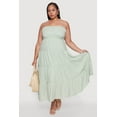 thumbnail image 2 of Womens Plus Size Elegant Strapless Tiered Sundress, 2 of 4