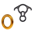 thumbnail image 1 of Accesorios de Escalada Shamjiam Rappel Artículos de Aluminio Magnesio Negro Oro Duradero Anillo Rapel, 1 of 9