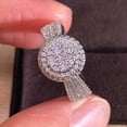 thumbnail image 4 of Copper Ring For Women With Micro Inlaid Simulated Diamond Hand Ornament Gold Plated Jewelry European Style Zircon, 4 of 5