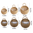 thumbnail image 7 of Rattan Wall Hanging Flower Pot Hanging Baskets for Plants Outdoor Planter Basket for Indoor Plants Planters for Indoor Plants Rattan Wall Planter Handmade Flower Pot Egg Swing, 7 of 7