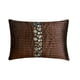 thumbnail image 1 of Funda de almohada lumbar marrón con pliegues y cristales brillantes, 30 x 60 cm (12 x 24 pulgadas), funda de almohada lumbar rectangular de seda, color liso - Crystal Dreams, 1 of 4