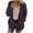 Purple, variant on Xmyrz Womens Lightweight Jackets Soft Long Sleeve Versatile Outgoing Sweater Coat Large Size Fleece Women'S Coats Outerwear Jacket