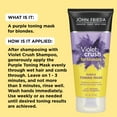 John Frieda Purple Shampoo, Violet Crush Violet Pigment Deep Conditioning Purple Toning Mask, 6