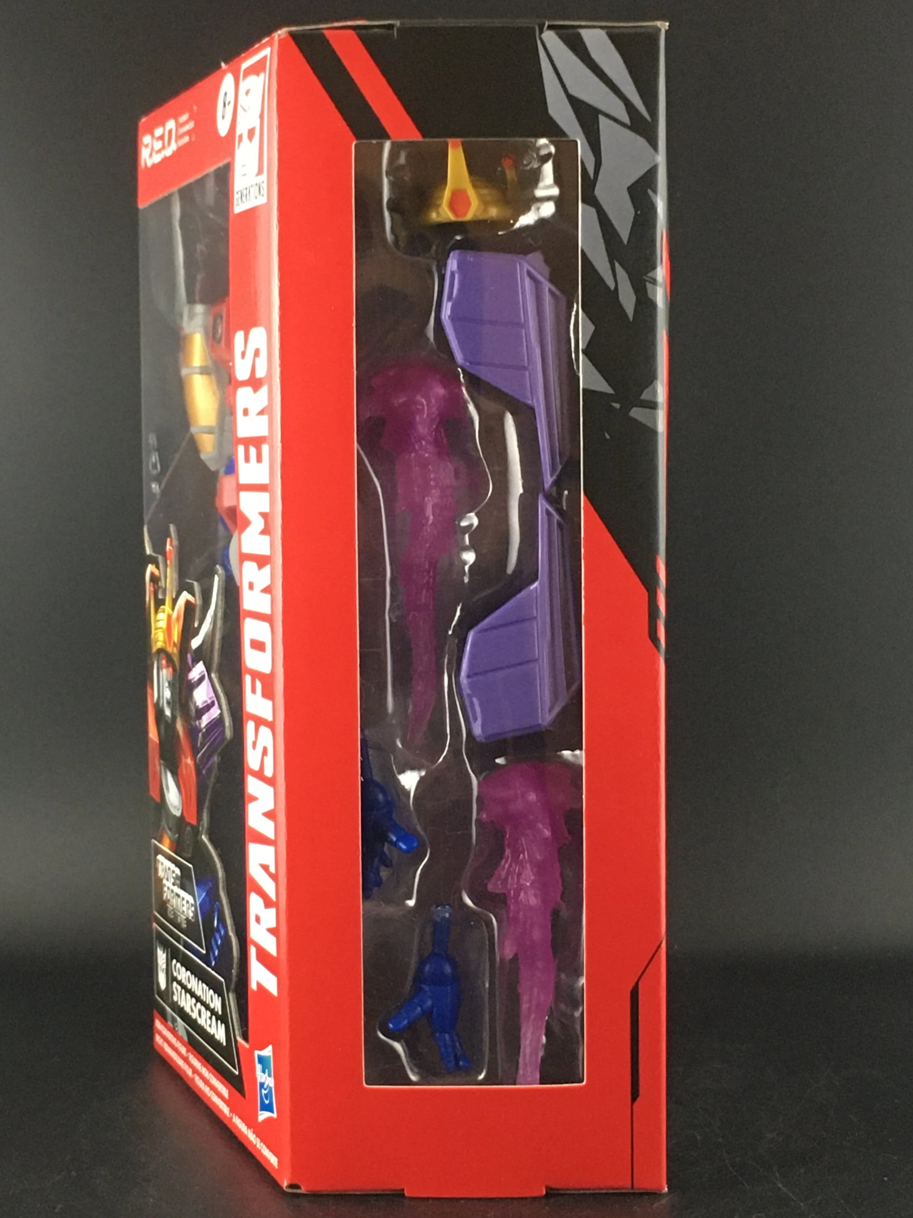 Transformers: R.E.D. Coronation Starscream Kids Toy Action Figure for Boys and Girls